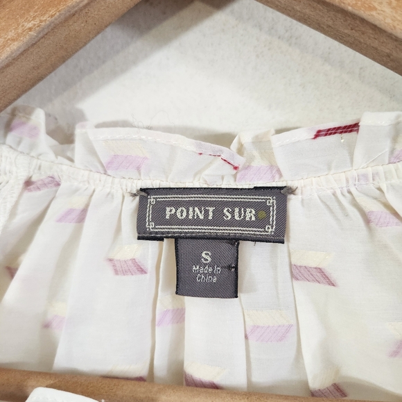 J. Crew White and Pink Patterned Blouse - Picture 7 of 8